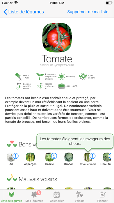 Screenshot #1 pour Planificateur de jardin