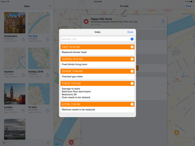 ‎Map Locations Screenshot