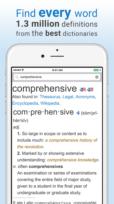 Dictionary and Thesaurus Pro Screenshot