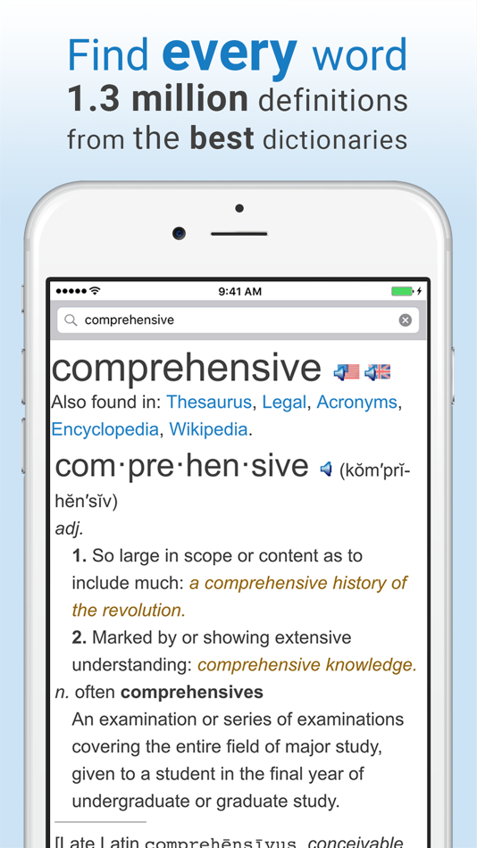 #2. Dictionary and Thesaurus Pro (iOS) 由: Farlex, Inc.