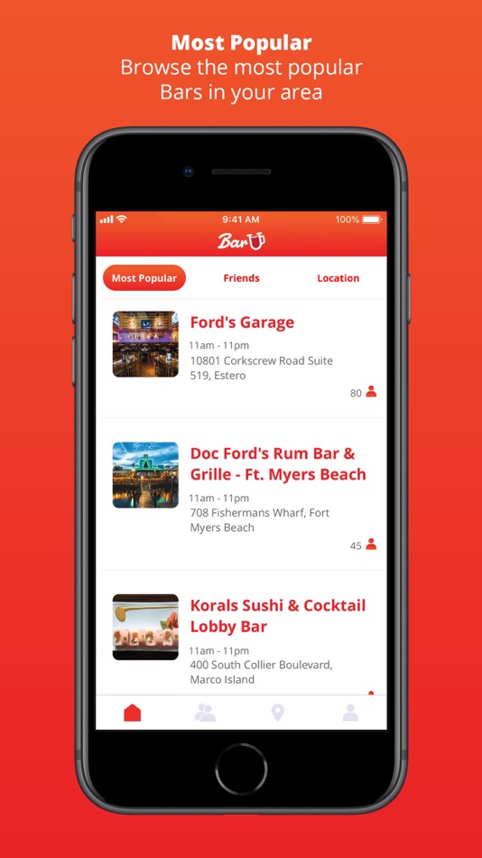 #1. Bar U App (iOS) 由: Divine Digital Agency