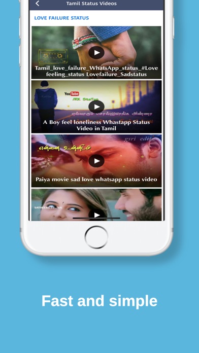 Screenshot #3 pour Status Videos - Tamil