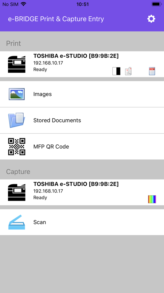 #1. e-BRIDGE Print & Capture Entry (iOS) 由: TOSHIBA TEC CORPORATION