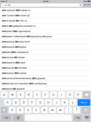 Italiano<->russo dizionario screenshot 3
