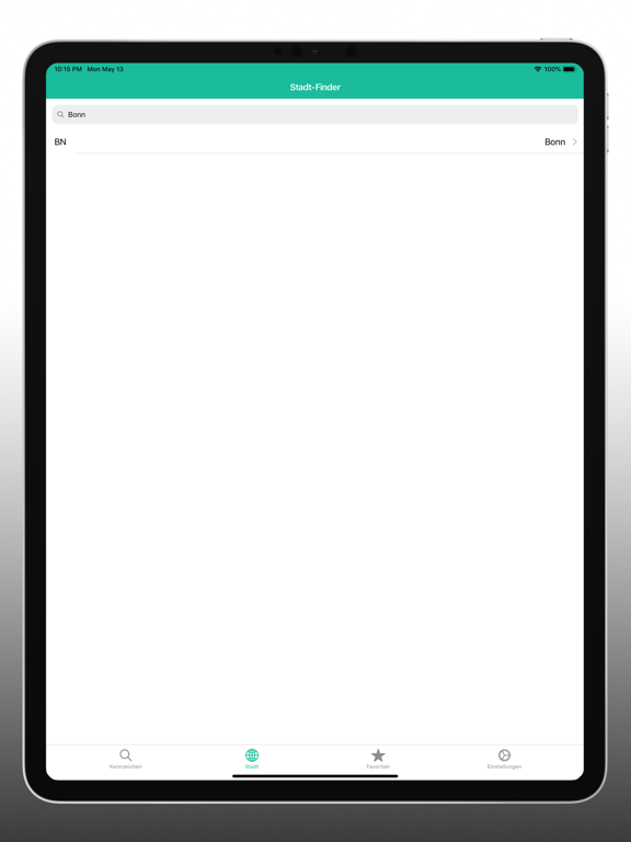 Kennzeichen-Finder mit Karte iPad screenshot 8 - Travel app