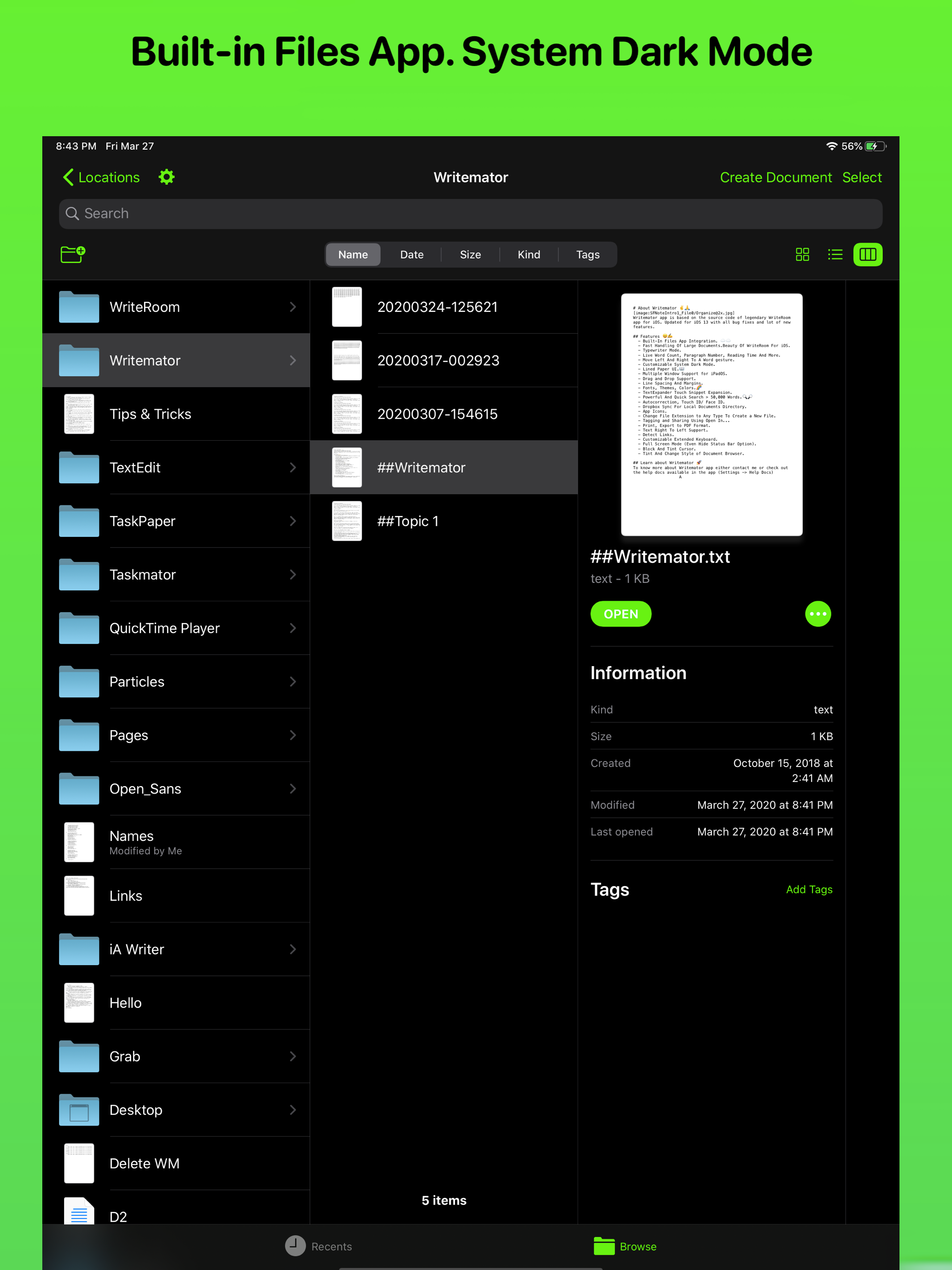 Writemator - Plain Text Editor