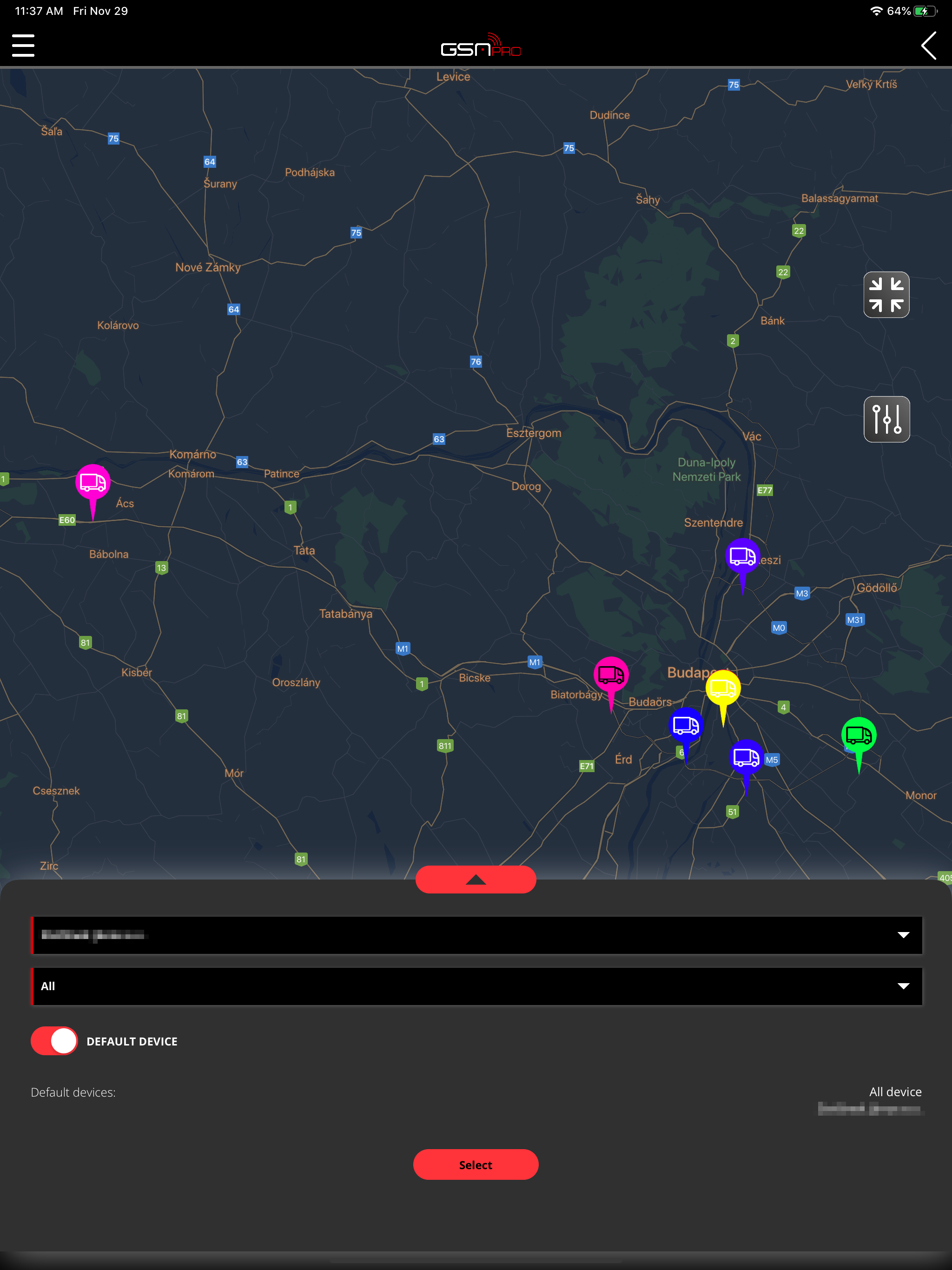 GSMPRO Tracker