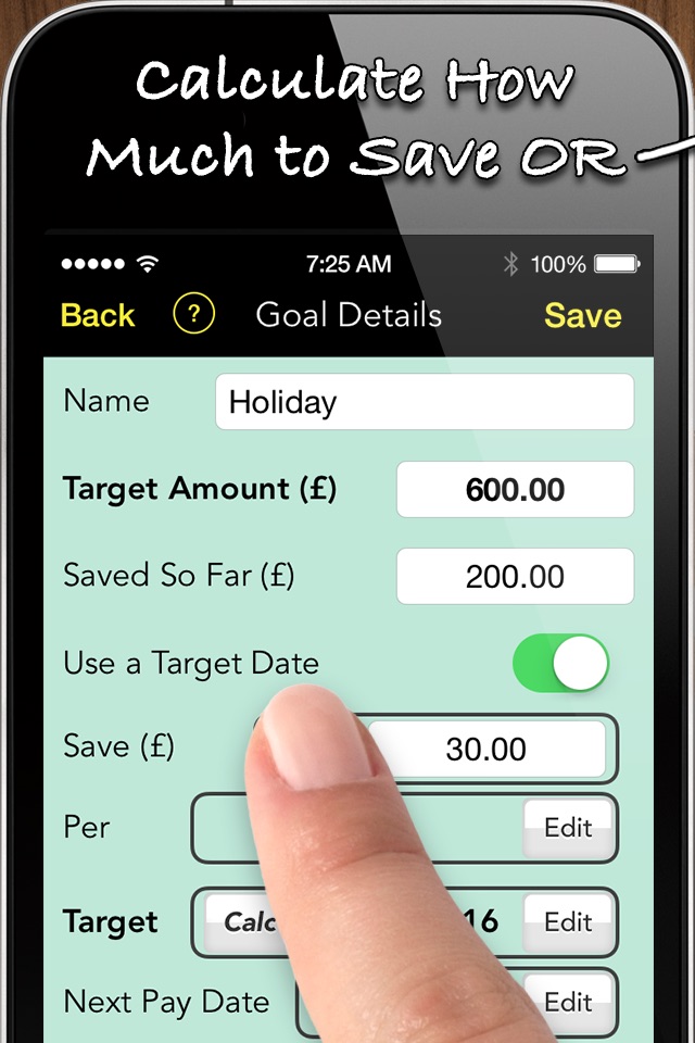 Savings Goals screenshot 2