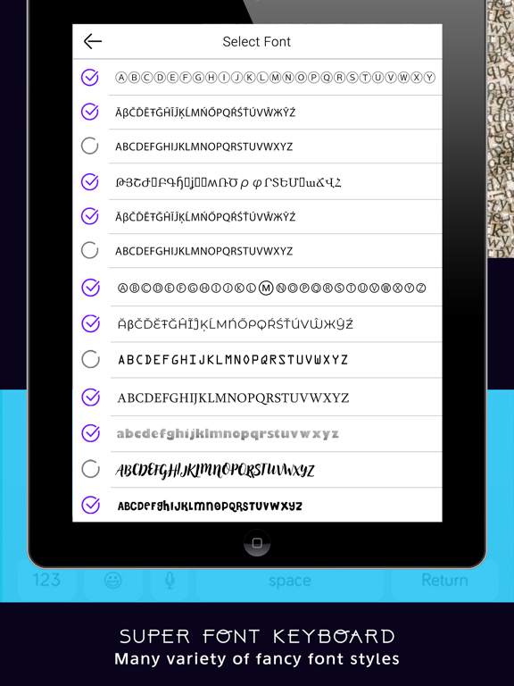 Screenshot #4 pour Fancy Font Keyboard
