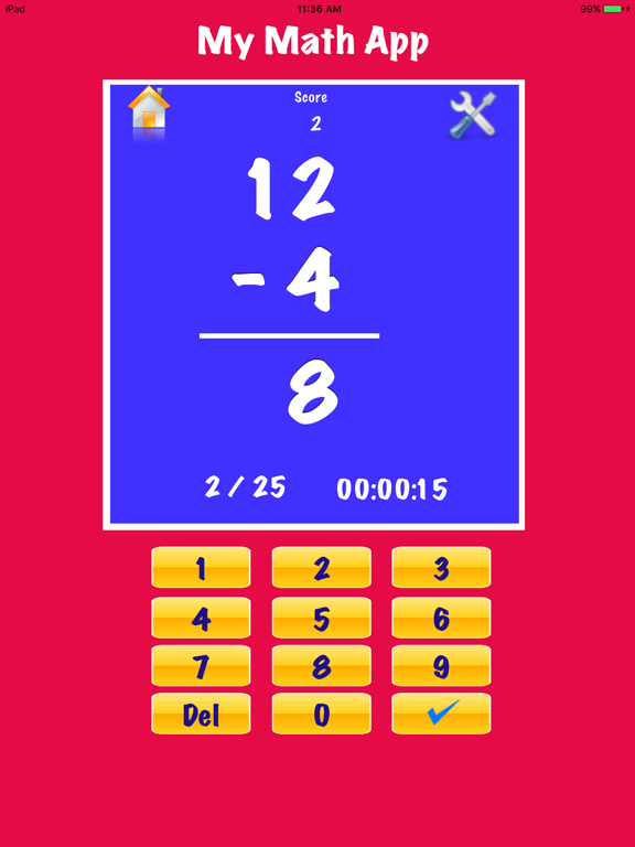 Screenshot #5 pour My Math Flash Cards App