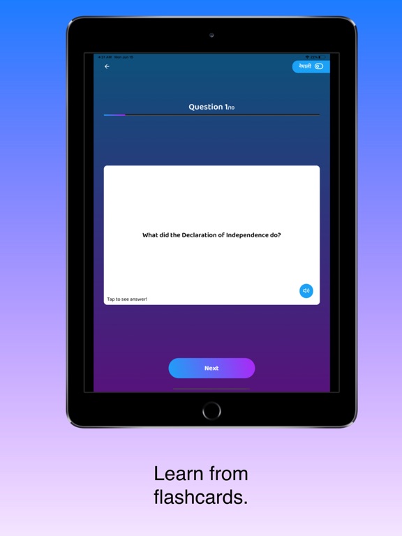 NepaliTest iPad screenshot 6 - Education app