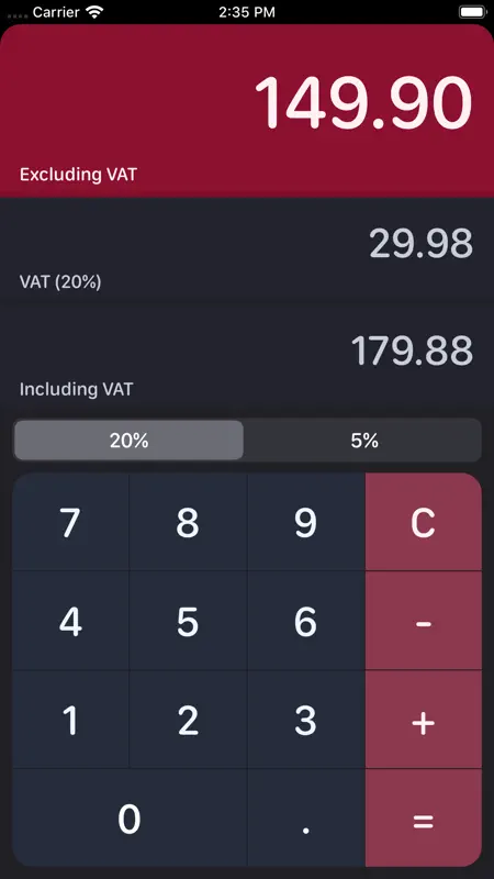 UK VAT Calculator screenshot 5 of 5
