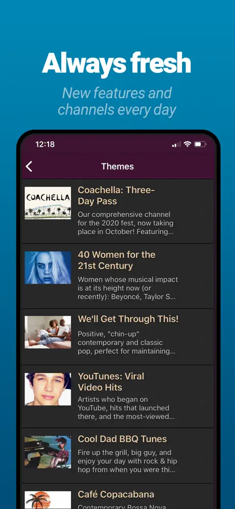 AccuRadio: Curated Music Radio