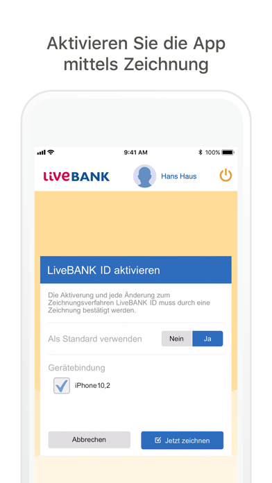 LiveBANK ID Screenshot