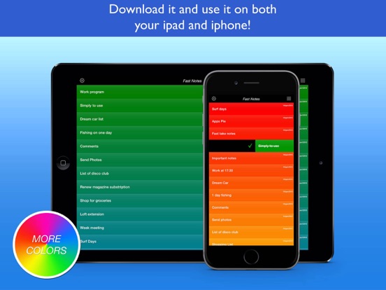 Fast Notes Pro ,Memo and lists iPad screenshot