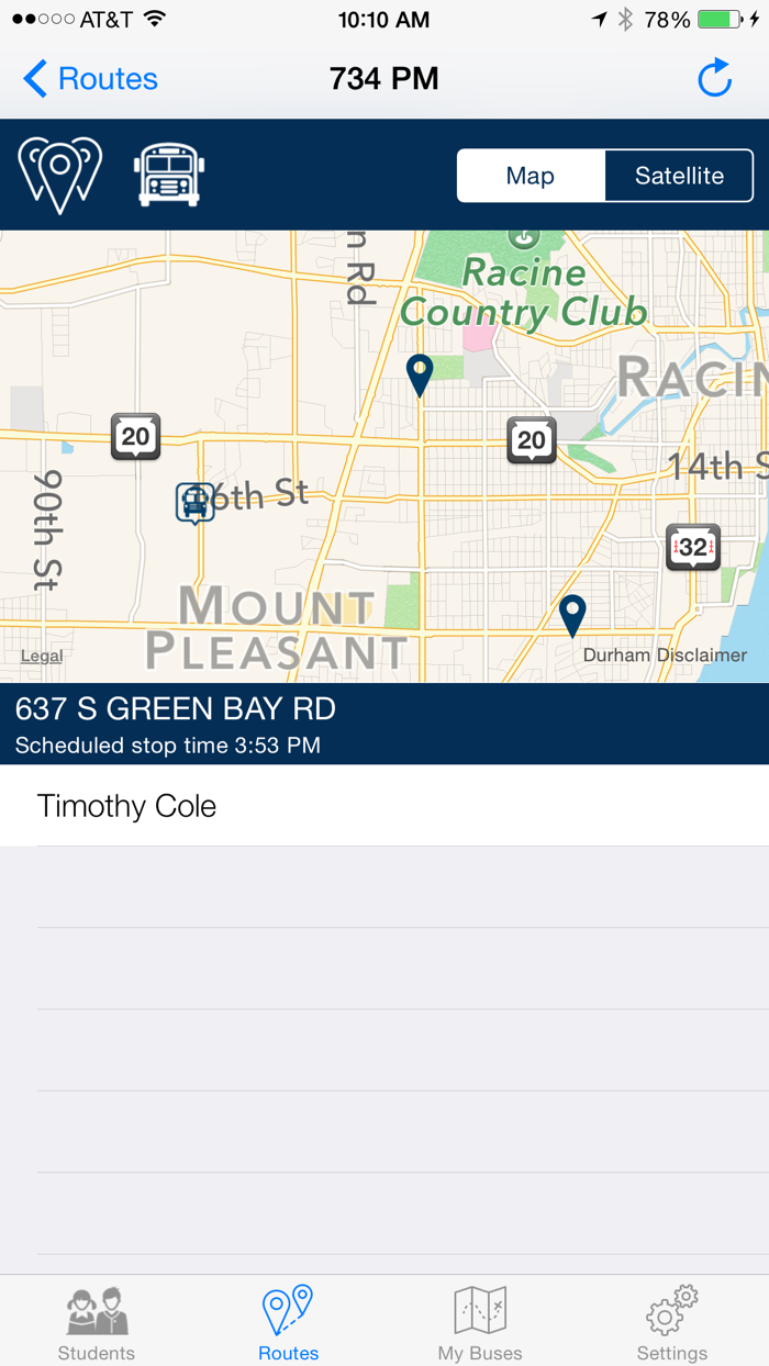 Petermann Bus Tracker