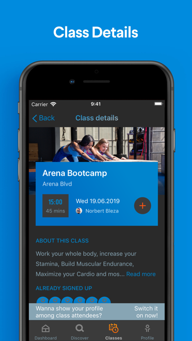 Arena Fitness Innovation Screenshot