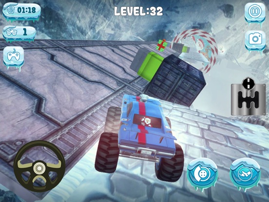 Chrismas Mountin Monster Truck iPad screenshot