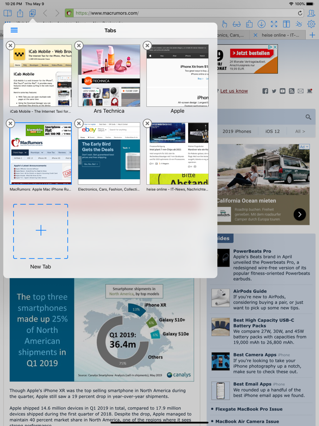 ‎iCab Mobile (Web Browser) Screenshot