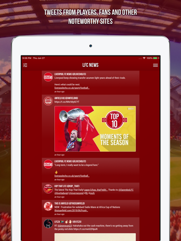 LFC News - Fan App iPad screenshot 5 - Sports app