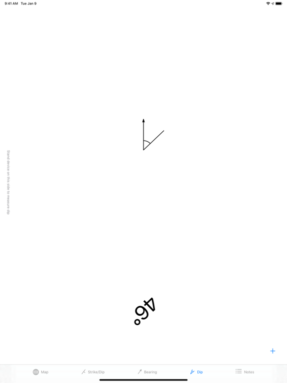 Strike and Dip iPad screenshot 6 - Navigation app