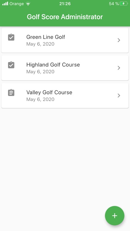 Golf Score Administrator