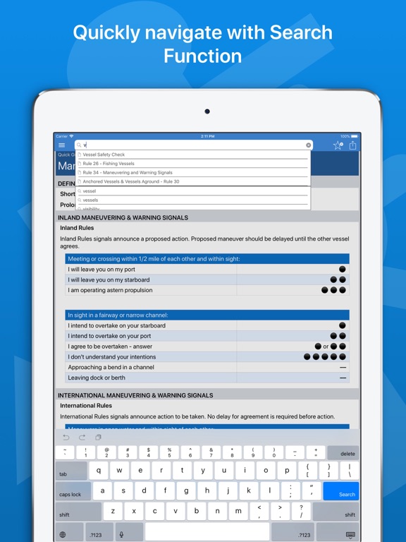Navigation Rules iPad screenshot 8 - Reference app