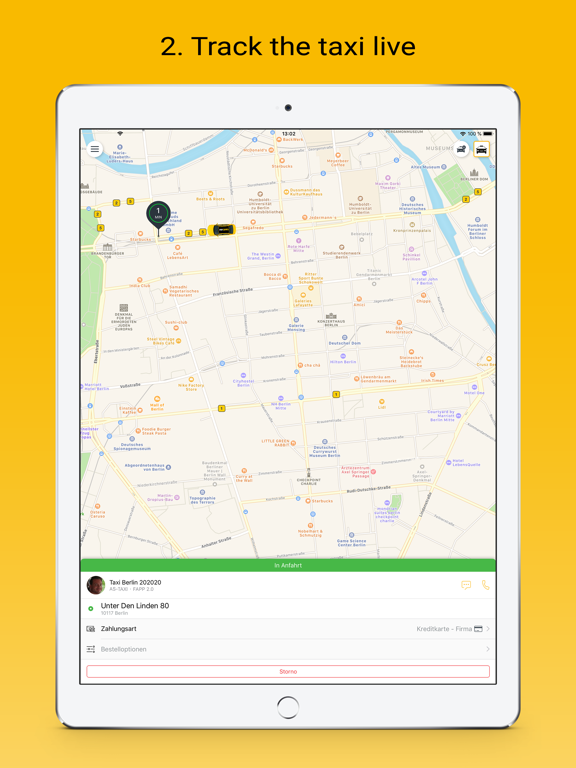 taxi.eu – Taxi App for Europe screenshot