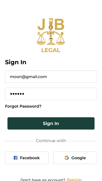 justiceApp Screenshot
