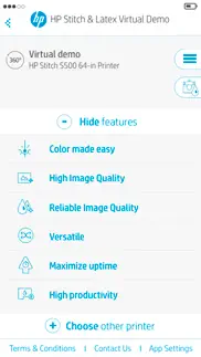 hp stitch & latex virtual demo iphone screenshot 2
