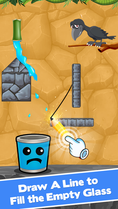 Happy Glass - Draw a Line Game Screenshot