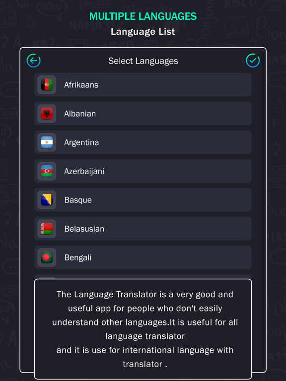Screenshot #5 pour All Language Translate App