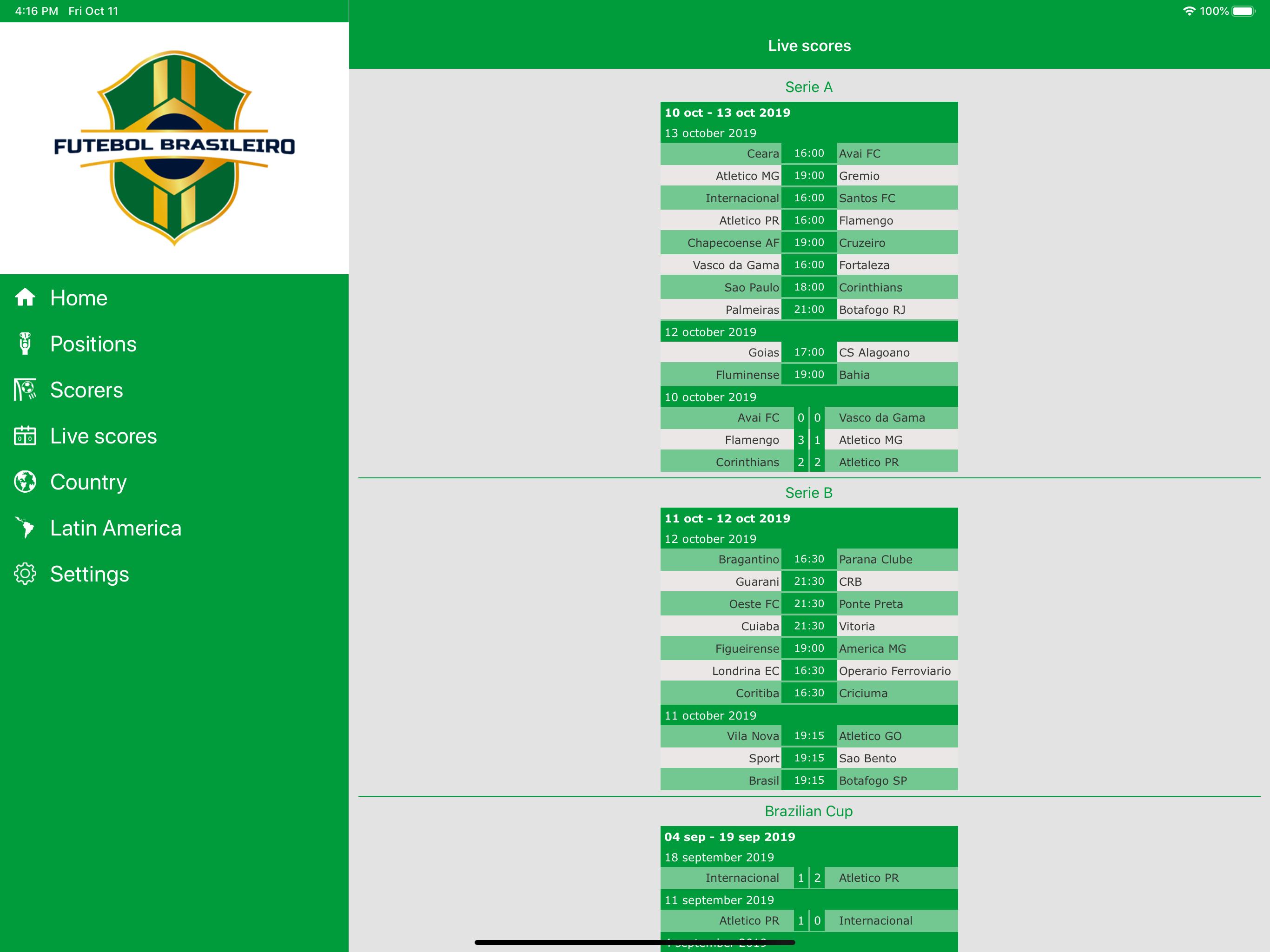 Brazilian Soccer Live