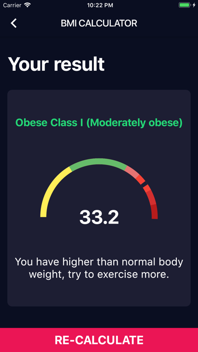 Screenshot #3 pour Healthy - BMI Calculator