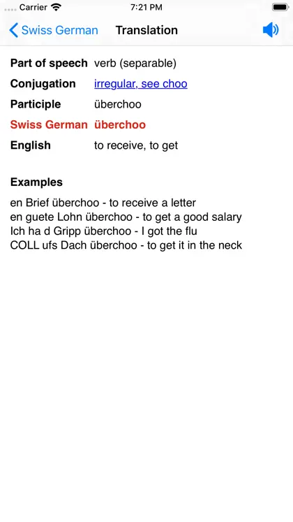 Swiss German Dictionary screenshot 6 of 6