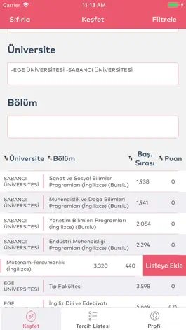 Game screenshot TercihList TYT YKS Tercih Botu mod apk