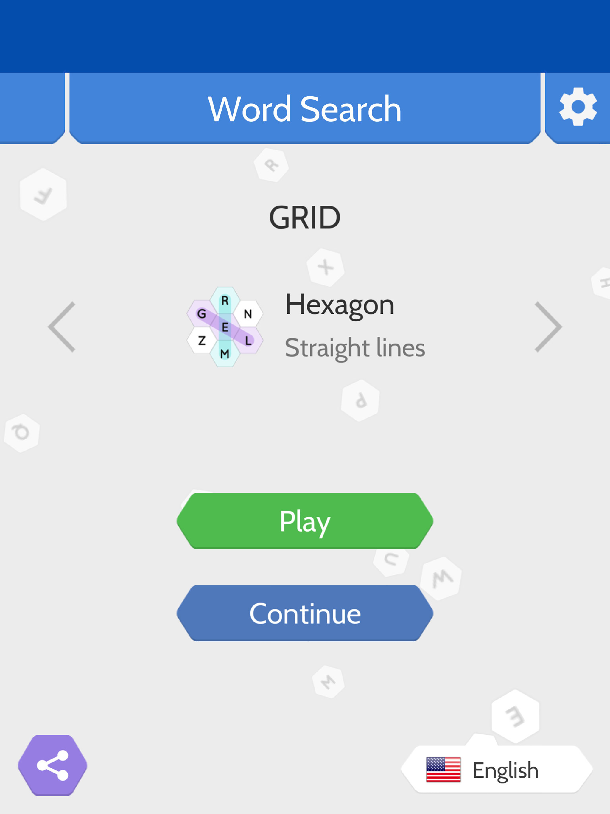 Word Search Hexagons screenshot 8