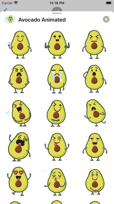 Screenshot #3 pour Avocado: Animated Stickers