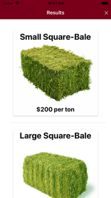 Hay Price Calc screenshot