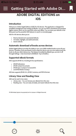 Adobe Digital Editions iPhone image 2