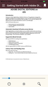 Adobe Digital Editions screenshot