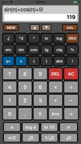 Scientific Calculator+ HD screenshot