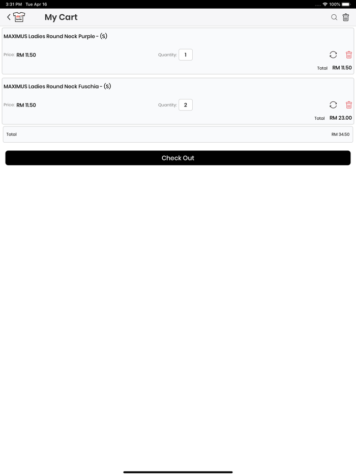 MD Textile Check Stock and Shop