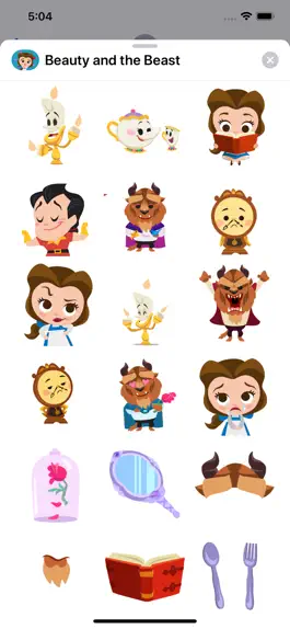 Game screenshot Beauty and the Beast Stickers hack
