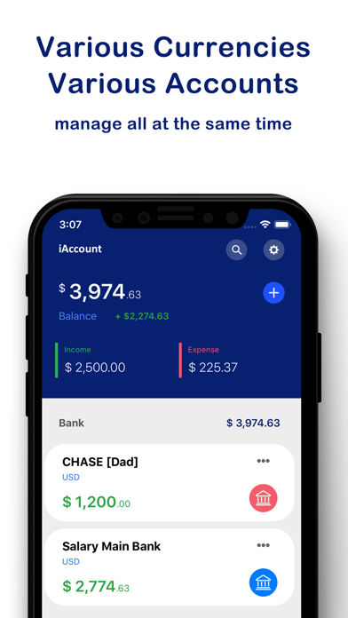 Screenshot #1 pour iAccount Manager