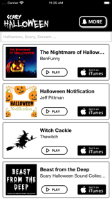 Halloween Ringtones for iPhone screenshot