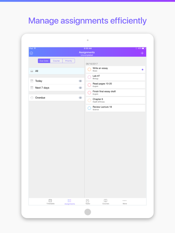 Screenshot #6 pour Pocket Schedule Planner