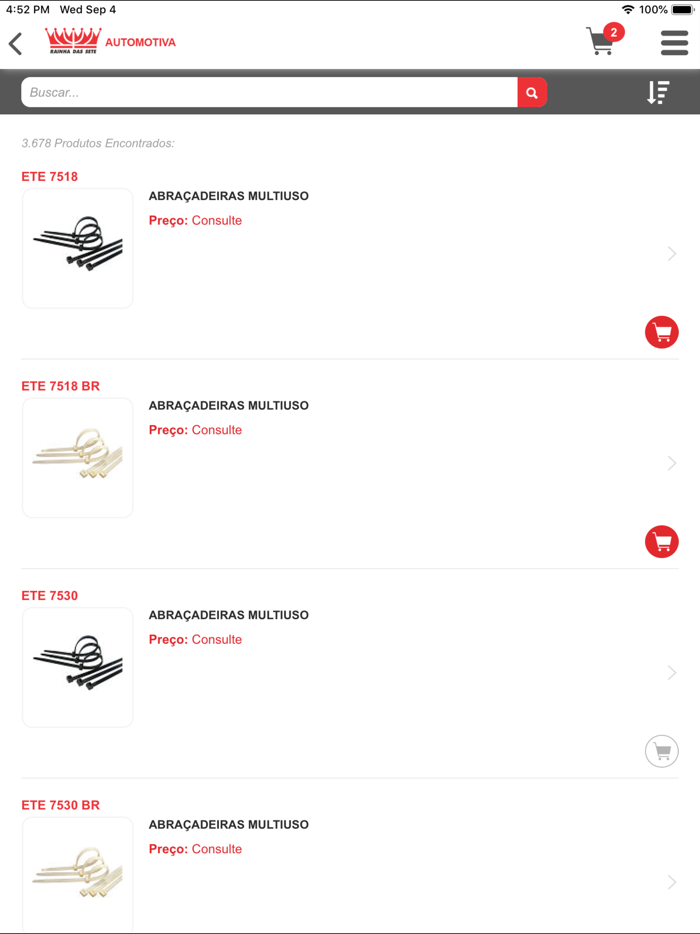 Rainha Das Sete - Catálogo