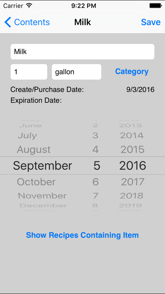 #2. Food Inventory (iOS) 由: Thoughtbug Software