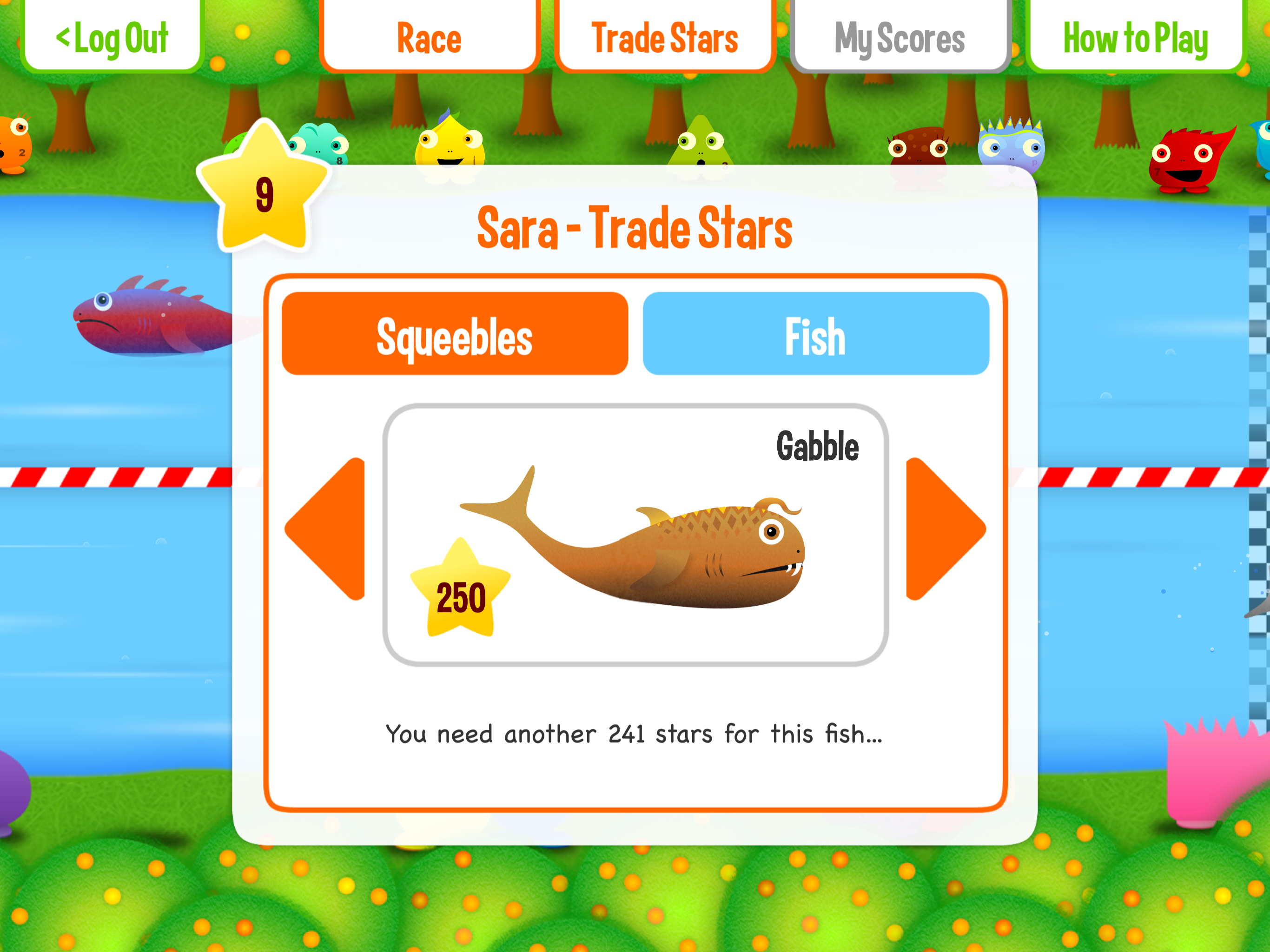 Squeebles Maths Race